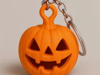 Porte clef citrouille