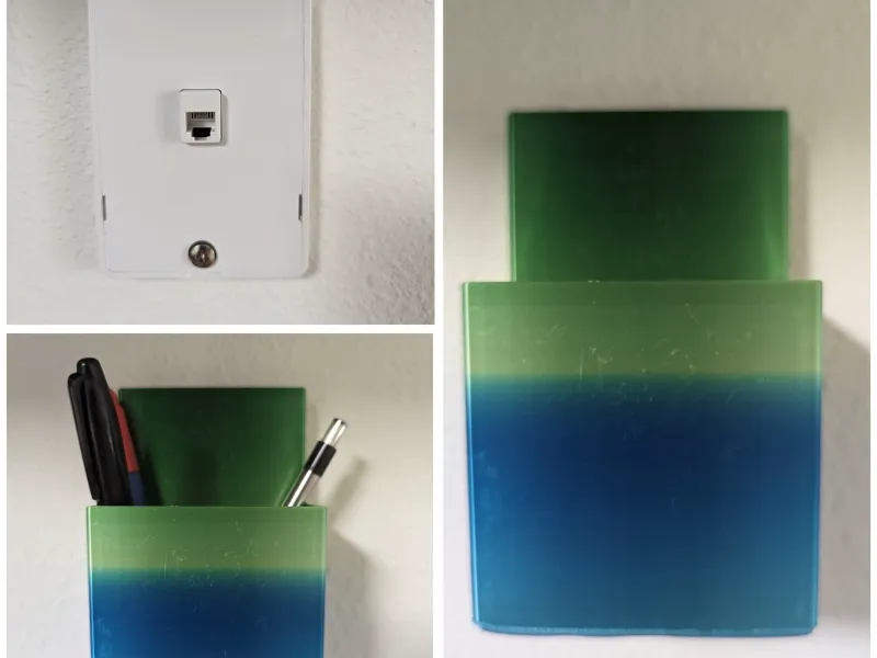 Phone Jack Cover - Pencil / Pen / Remote Control Holder