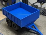 Modèle de remorque basculante bleue-1
