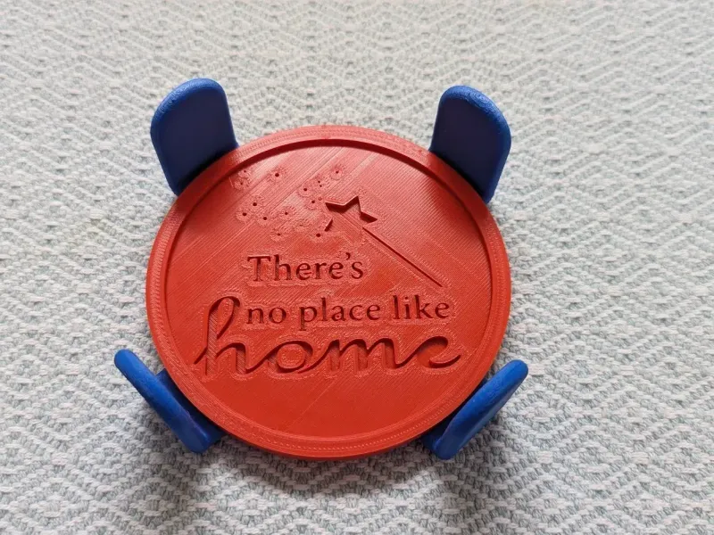 Il n'y a pas d'endroit comme la maison Wizard of Oz Coaster w/holder