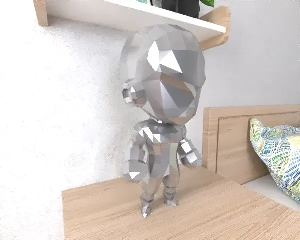 jiren Chibi DBZ Lowpoly