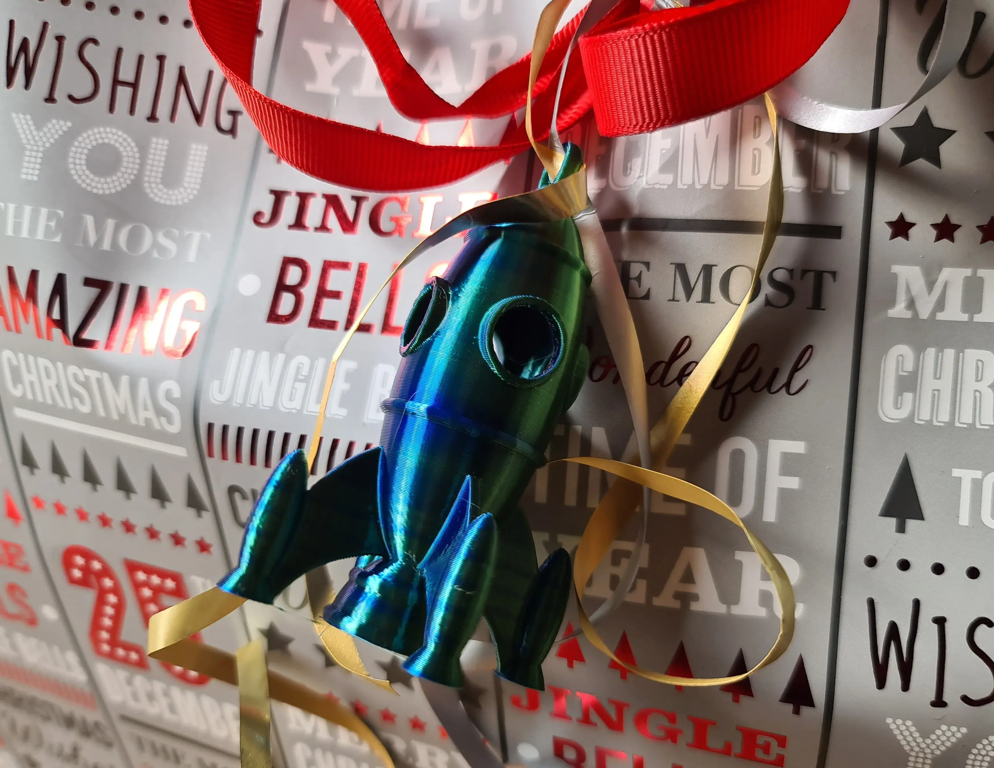 Christmas Rocky Rocket Benchy Calibration & Decoration Gift