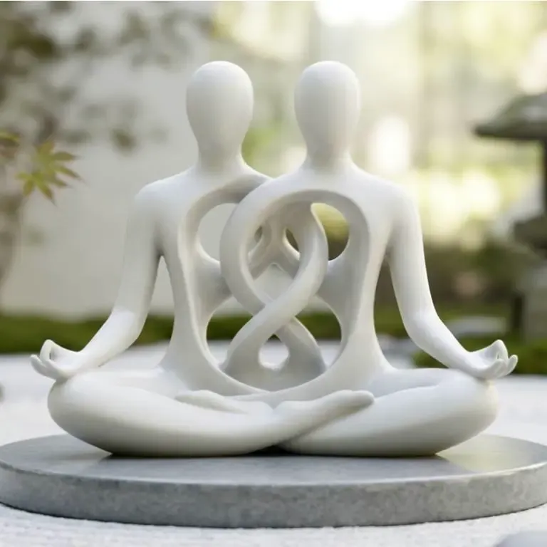 Unified Zen Meditators Sculpture