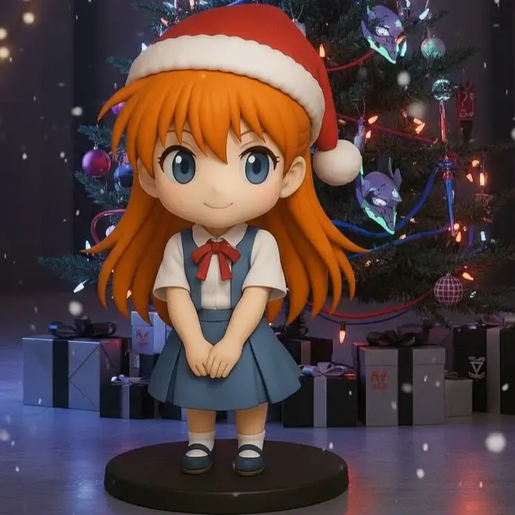 Christmas Asuka Evangelion Chibi