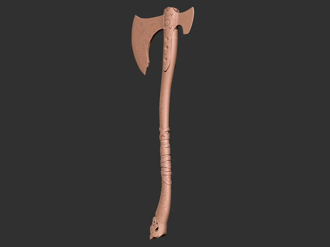Leviathan Axe from God of War 3D print model