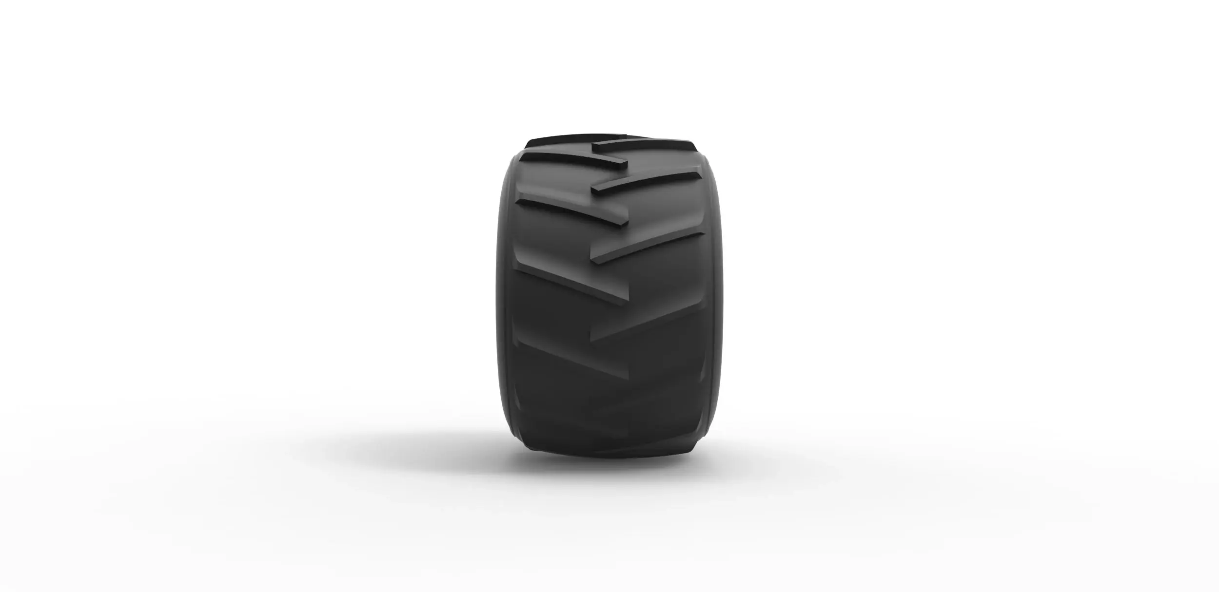 Old school pulling truck tire 2 Scale 1:25