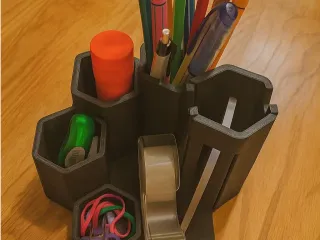 Hexagonal Desk Organiser