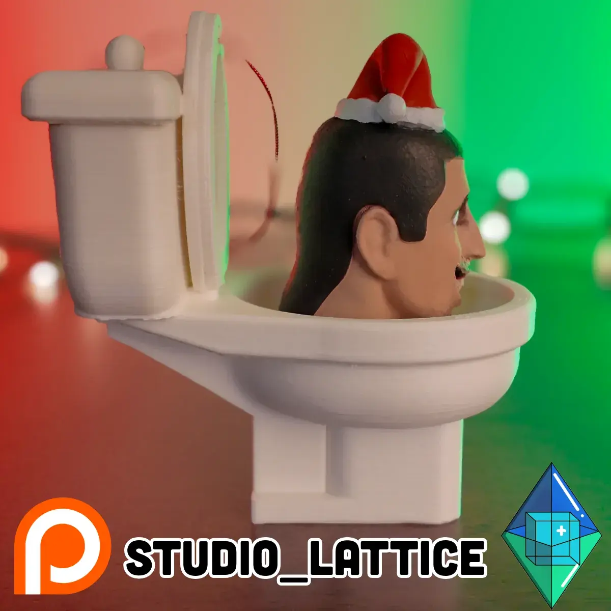 Skibidi Toilet Christmas Ornament Multicolor files included!