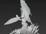 Demonic Winged Overlord – Epic Fantasy 3D Printable Statue-1