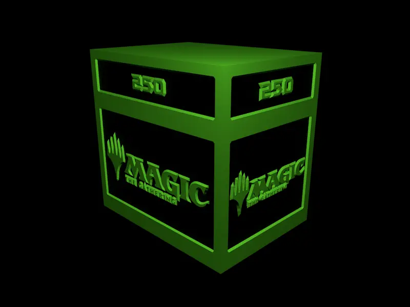 Board Games & Card Games STL Download - Card Box V2 - Magic - 250 Cards ...