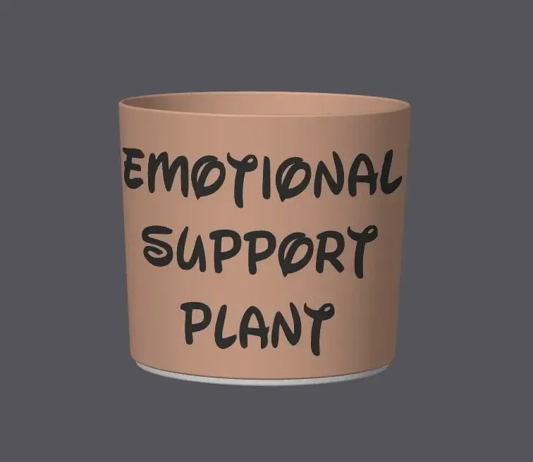 PUNNY PLANTER 01 - EMOTIONAL SUPPORT PLANT