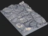 Mountain Ridge Topographic Relief Map – 3D Printable STL-3