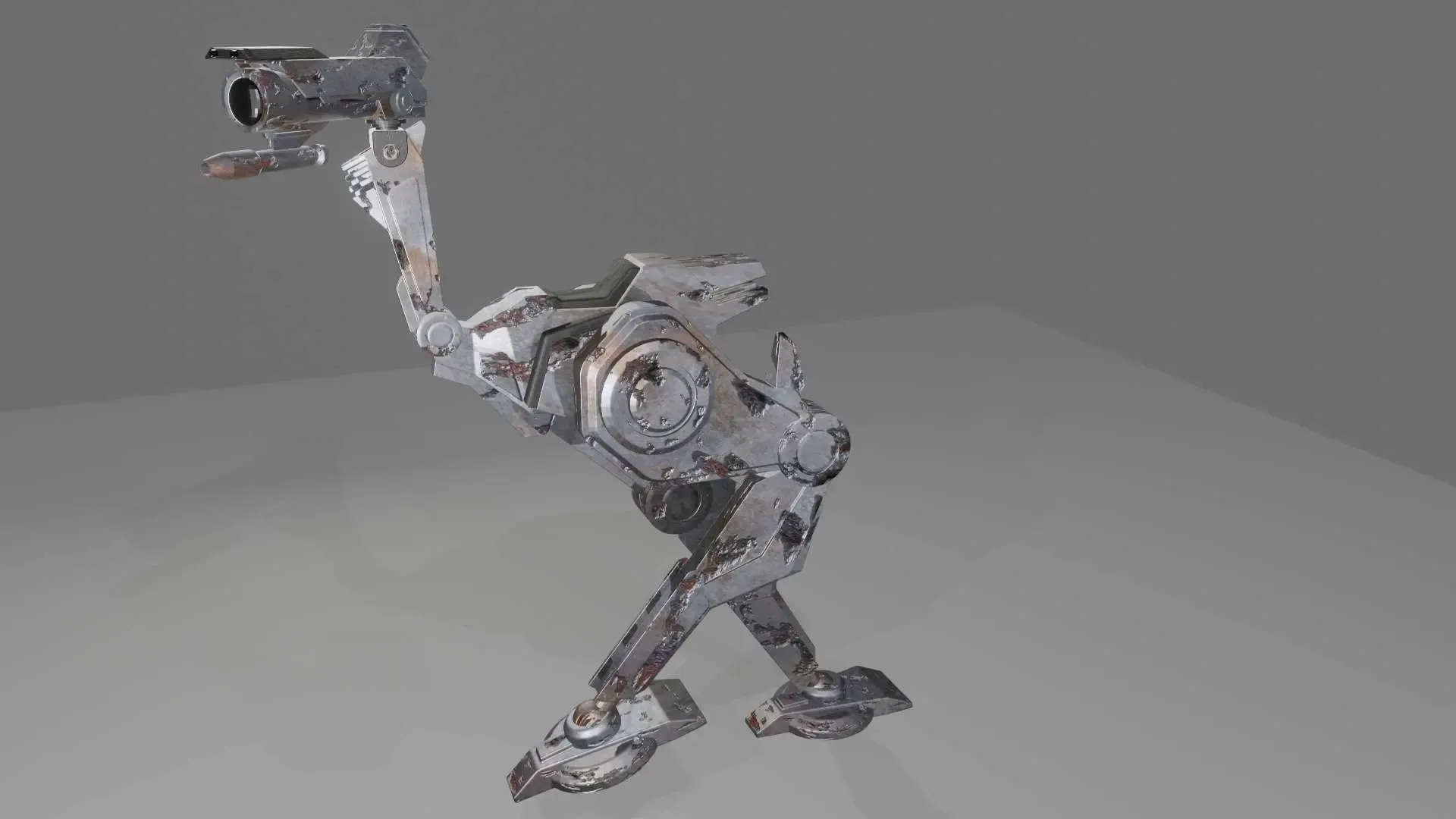 Sci-fi Robot Vehicle All Terrain for 3D Print