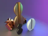 Spherical grooved vase set-2