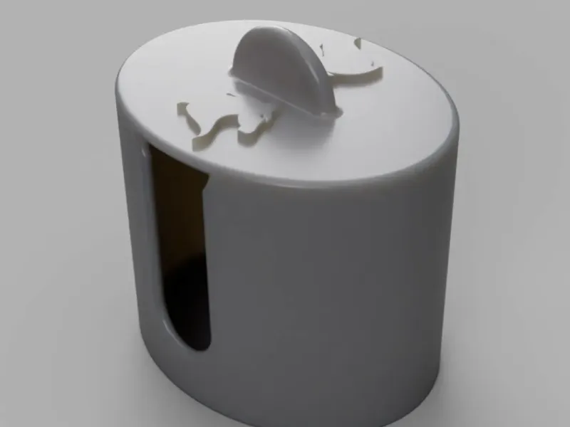 Oval Cotton Pad Container (with optional horse decoration)