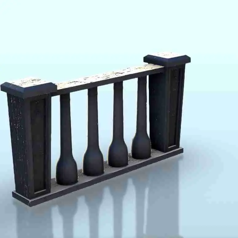 Set of fences (2) - scenery medieval miniatures warhammer
