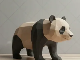 Panda - low poly