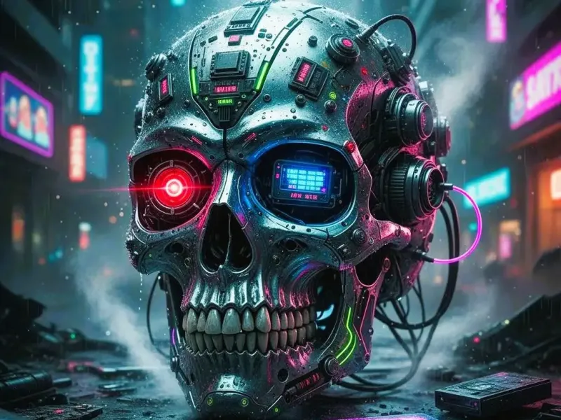 Cyberpunk Skull