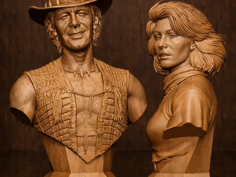 Crocodile Dundee busts