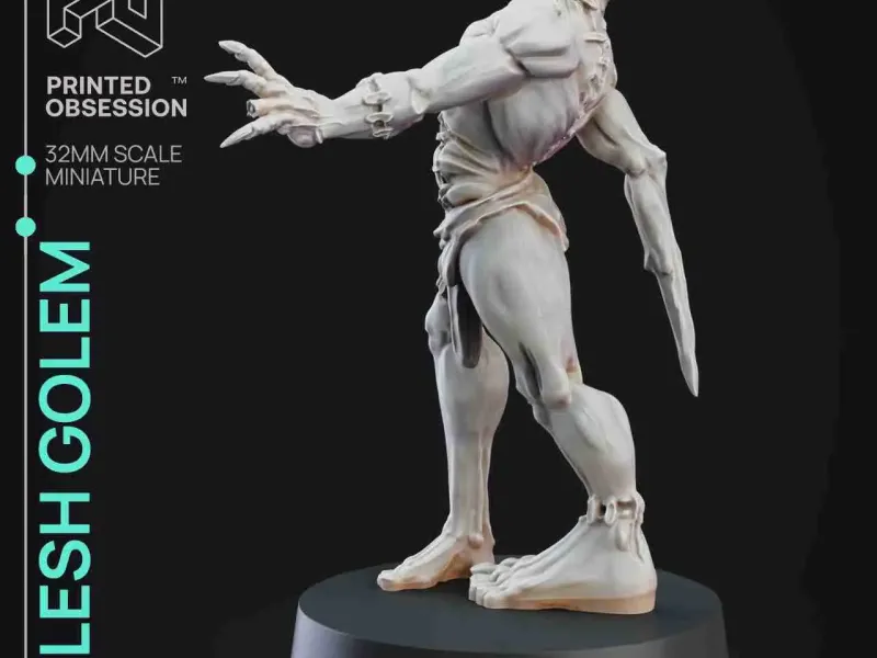 Golem Flesh- Constructs-Presupported - Geïllustreerd en statistieken