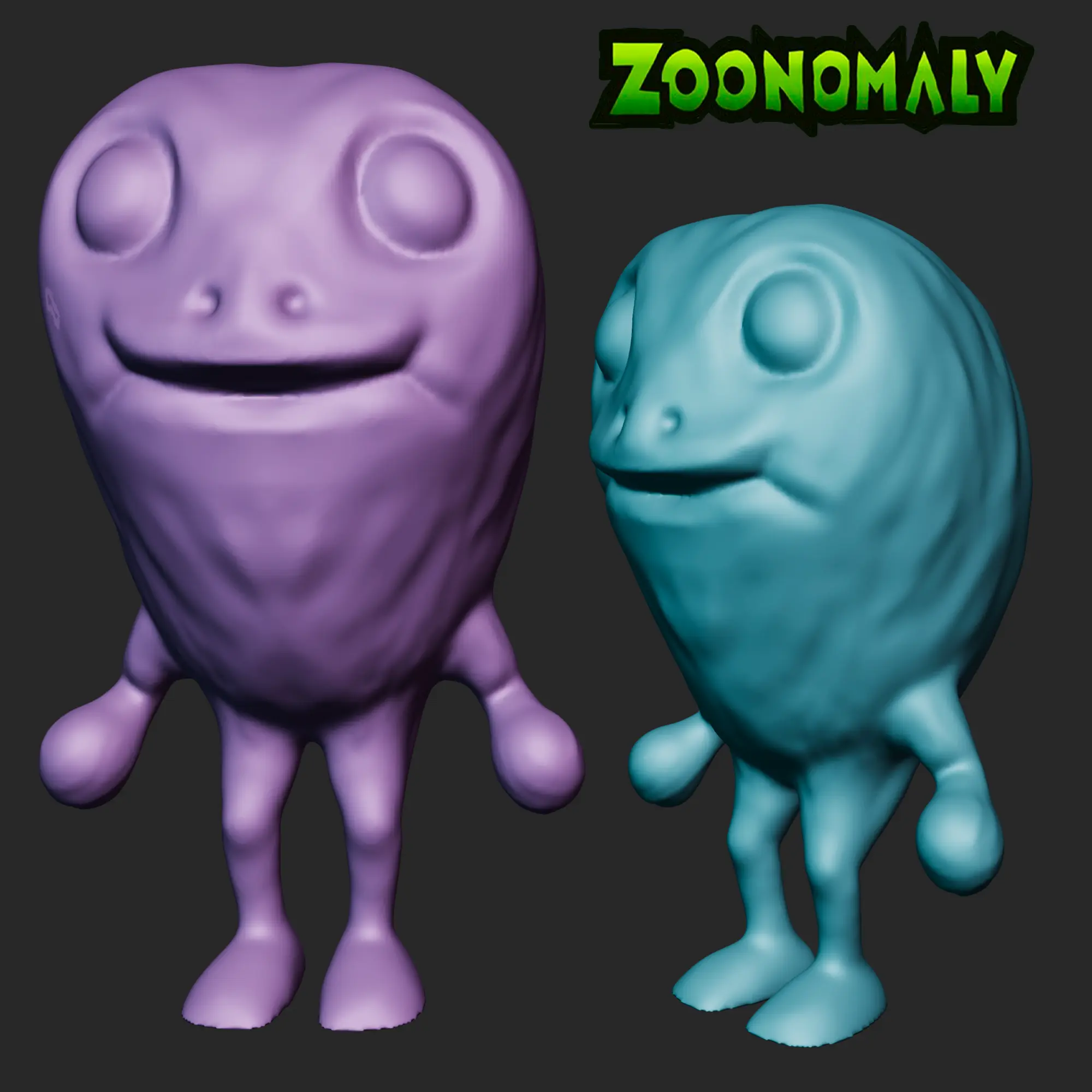 FRIENDLY FROG FROM ZOONOMALY | CREEPY FROG FIGURINES | 3D FA