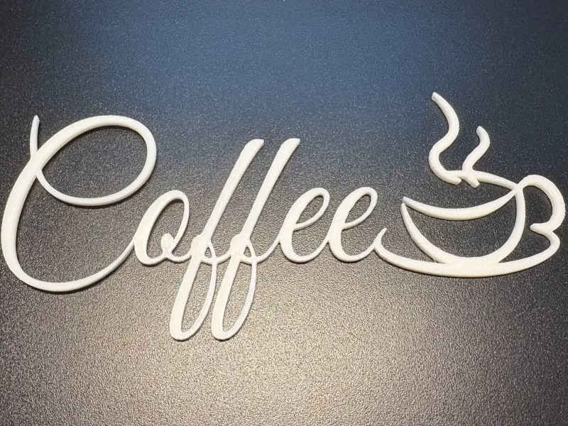 Simple Coffee text and cup for your wall