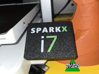 SparkX I7 3d printer screen cover with Logo
