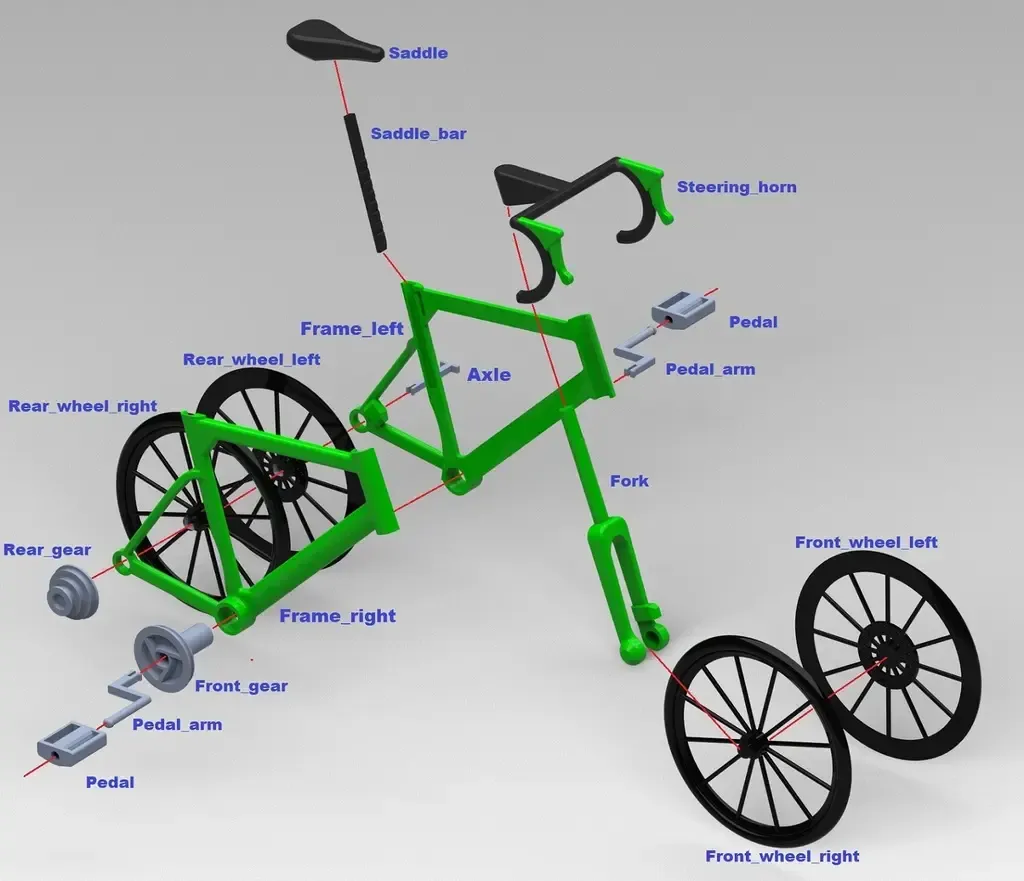 Bycicle Bike model functional Design Merida inspired