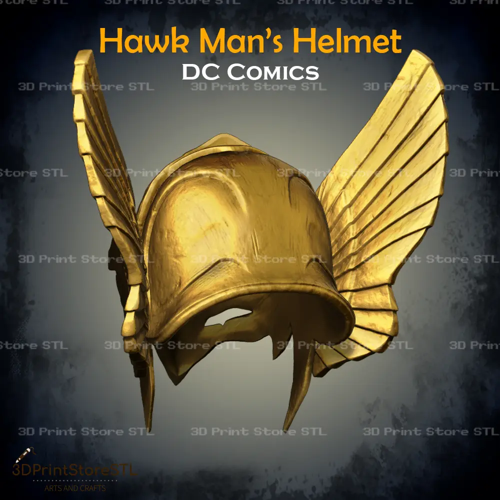 Hawkman Helmet Cosplay DC Comics - STL File