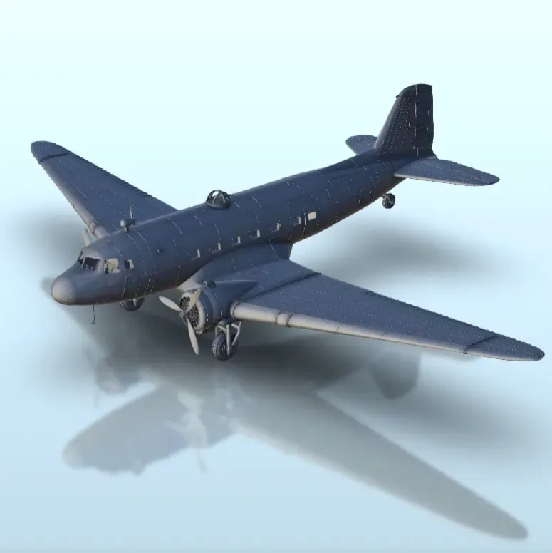 Lisunov Li-2 - WW2 Terrain plane aircraft diaroma