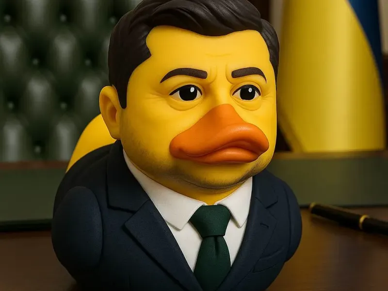 Rubber Duck - Volodymyr Zelensky model - 3D print