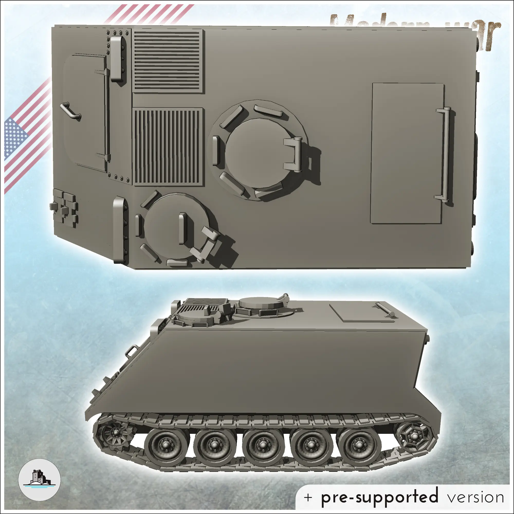 M113 gepanzerte personnal carrier APC - miniaturen warhammer ta