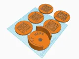 coaster with pattern-0
