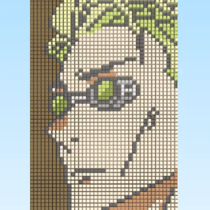 Jujutsu Kaisen Nanami Pixel Art