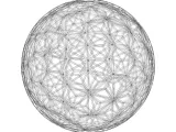 Wireframe Shape Geometric Star Pattern Ball-2