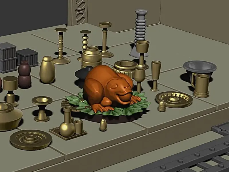 Jabbas Palace Objects Diorama Miniatures