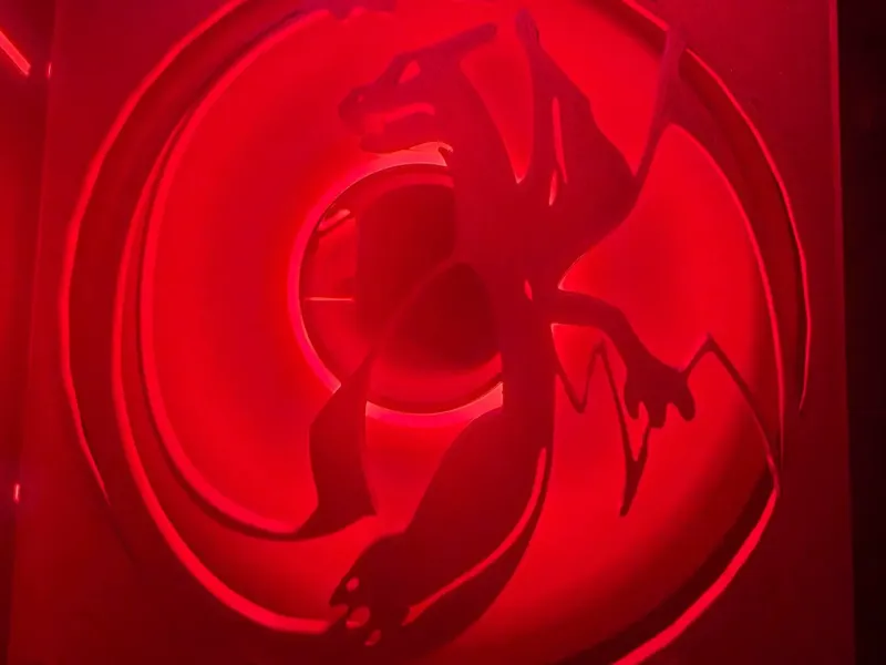 Pokemon charizard 120mm fan grill