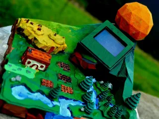 Farm Clock – Low Poly Style