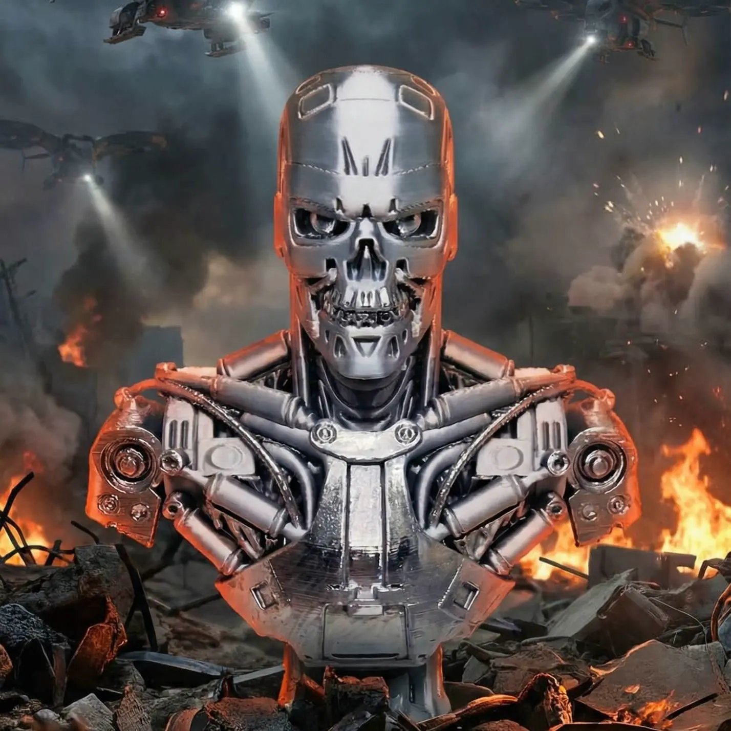 Terminator T-800 – 3D Print Model Set (Easy-Print Redesigns)