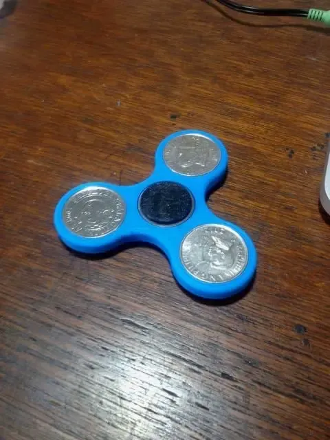 Fidget Spinner de moedas (moedas filipinas de 1 peso)