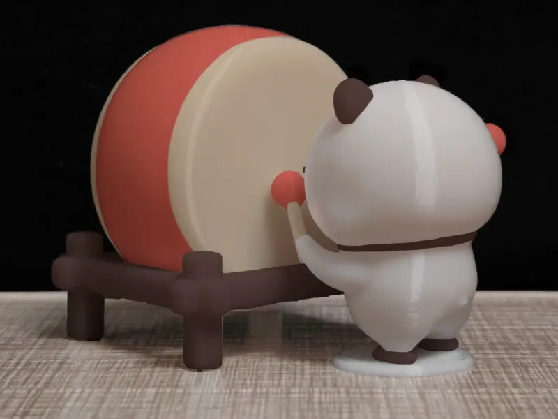 情侣熊系列-击鼓鸣冤一二（Couple Bear-drum-appealing Yier）