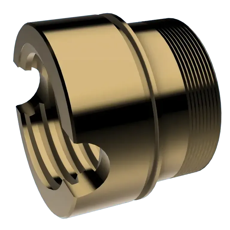 MINIATURE IQ-35 SPINDLE NUT KEYCHAIN