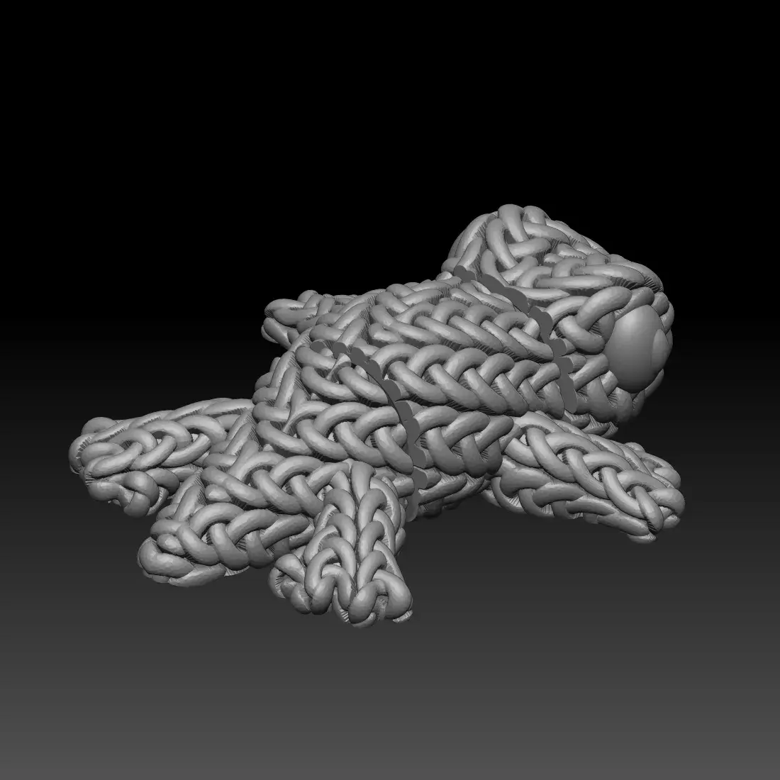 Knitted Flexi Gecko