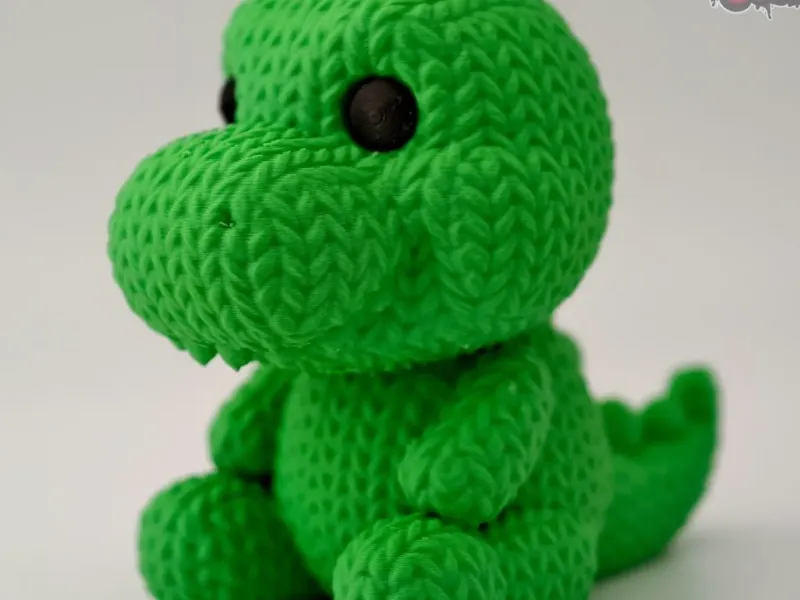 Knitted Crocodile – Smiling and Soft!