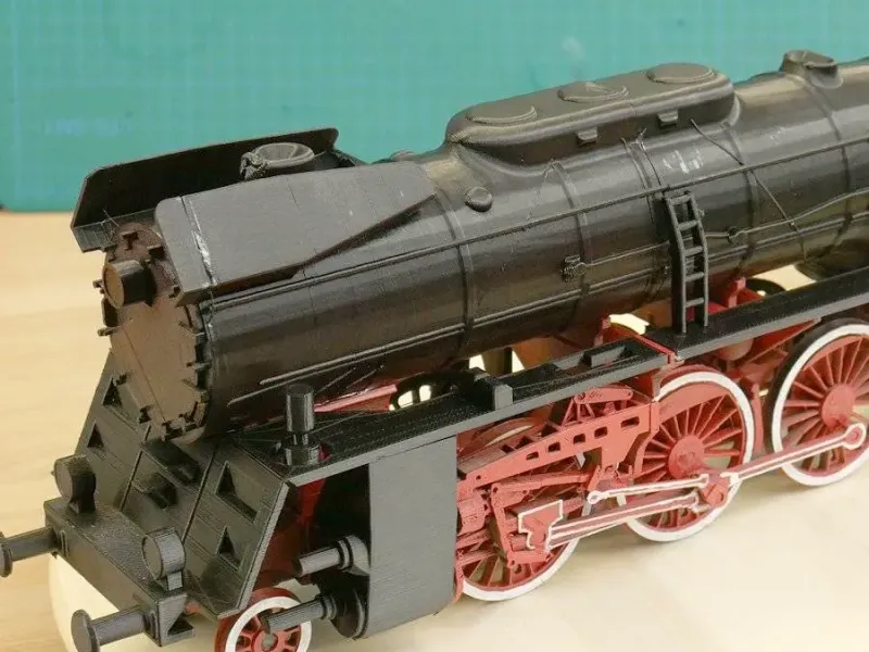 Stoomlocomotiefmodel (1:32 Ol49) - eenvoudig te printen