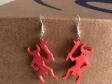 Earring Demon Devil pendant cute-0