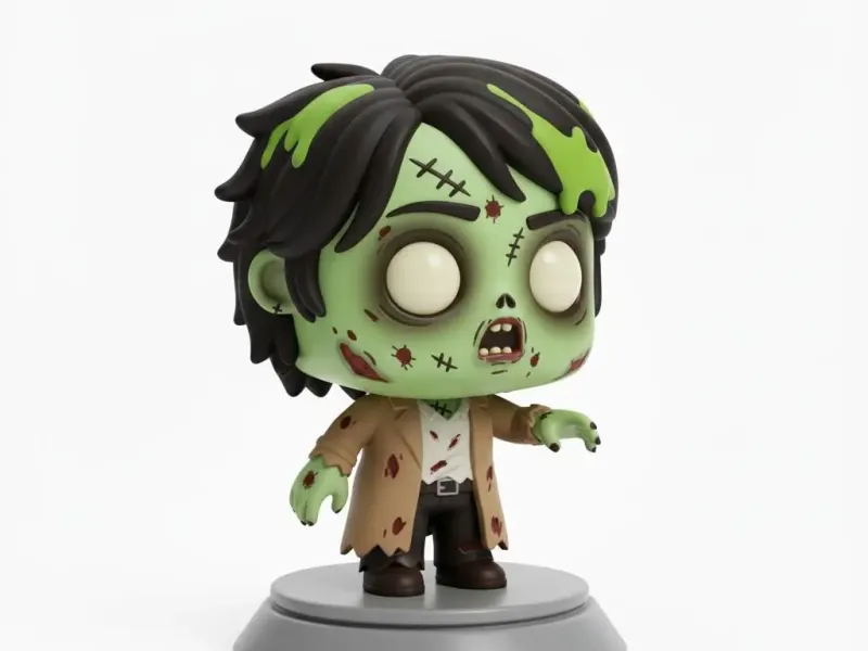 Hombre Zombie Estilo funko