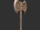 Hulk Battle Axe 3D Printable Weapon Prop 3D print model-3