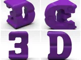 3D fridge magnet Text Flip-3