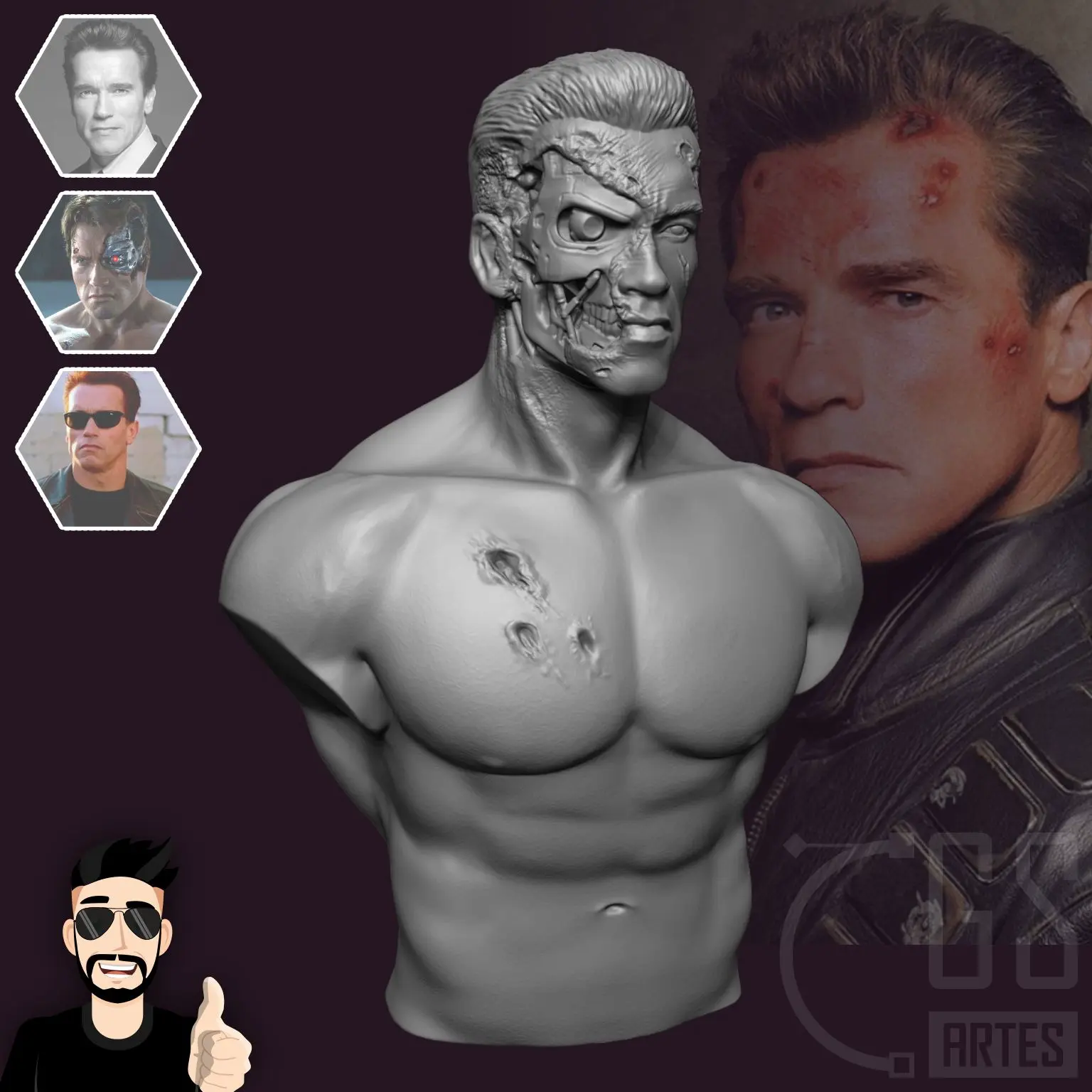 T800 - ARNOLD SCHWARZENEGGER TERMINATOR